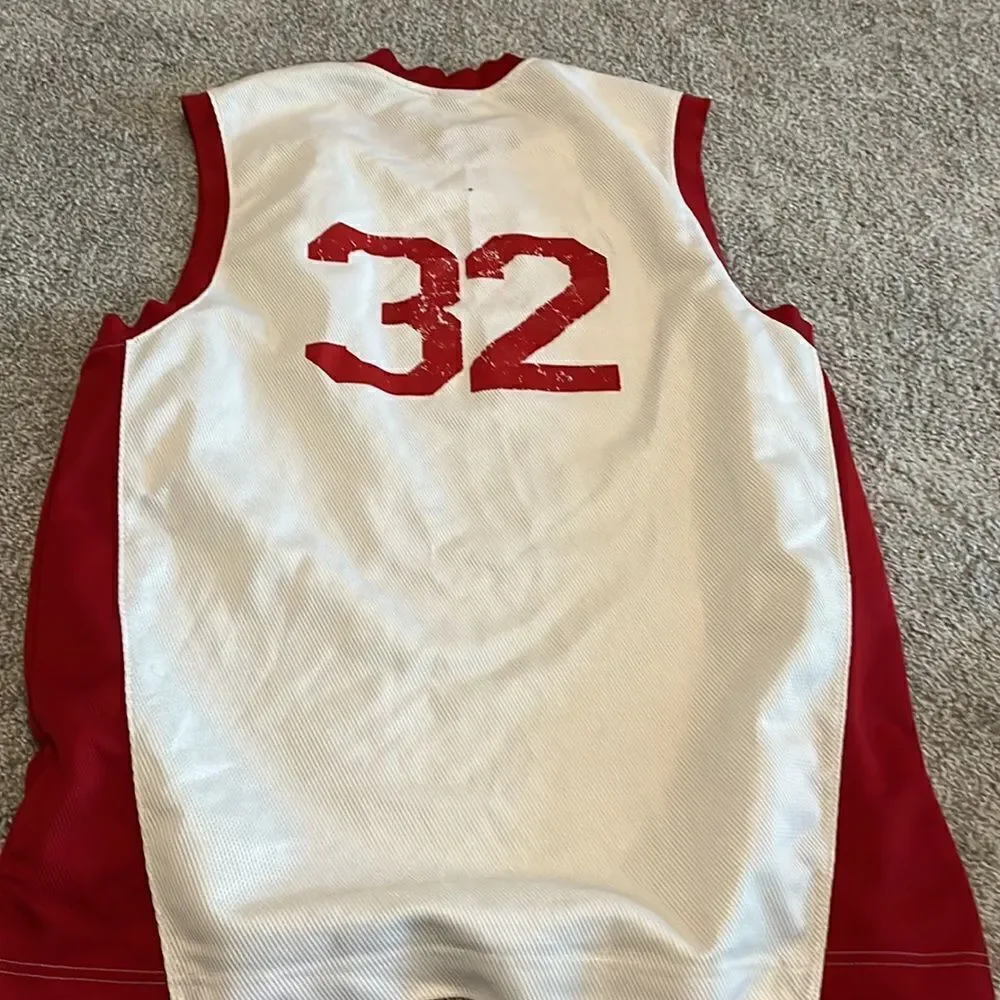 Worn Jordan Jumpman Basketball Jersey 32 Tank basketball sleeveless Jersey Shirt